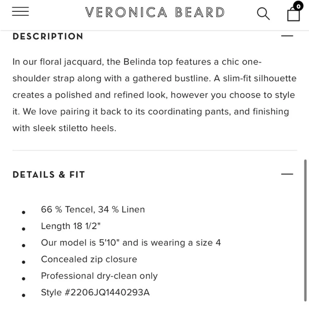 NWT $328 Veronica Beard Belinda One-Shoulder Jacquard top in Ink (navy blue) - Picture 3 of 11